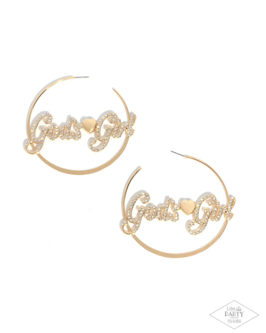 Shine with Purpose Gold Earrings