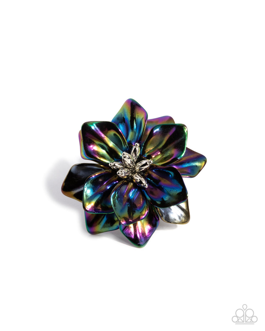 Platonic Petals- Black Iridescent
