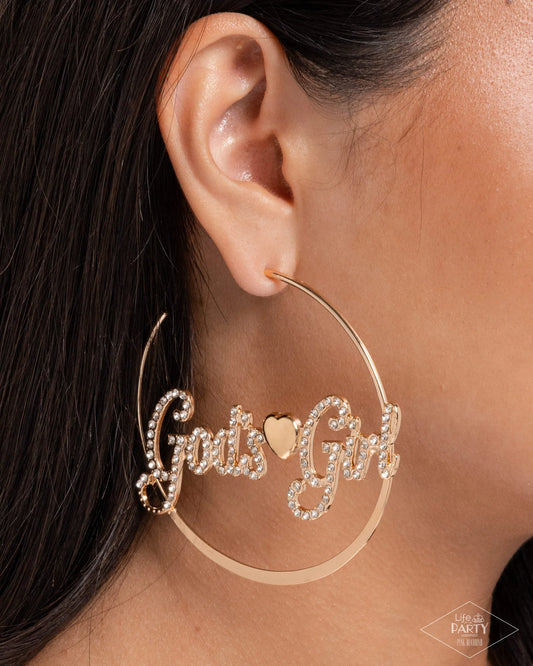 Shine with Purpose Gold Earrings